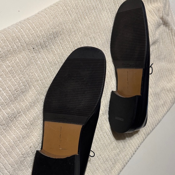 Salvatore Ferragamo Black Leather Oxfords